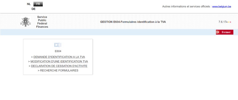 Inscription TVA